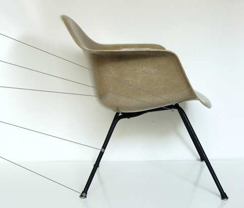 Eames Zenith Fiberglass Chair Parts